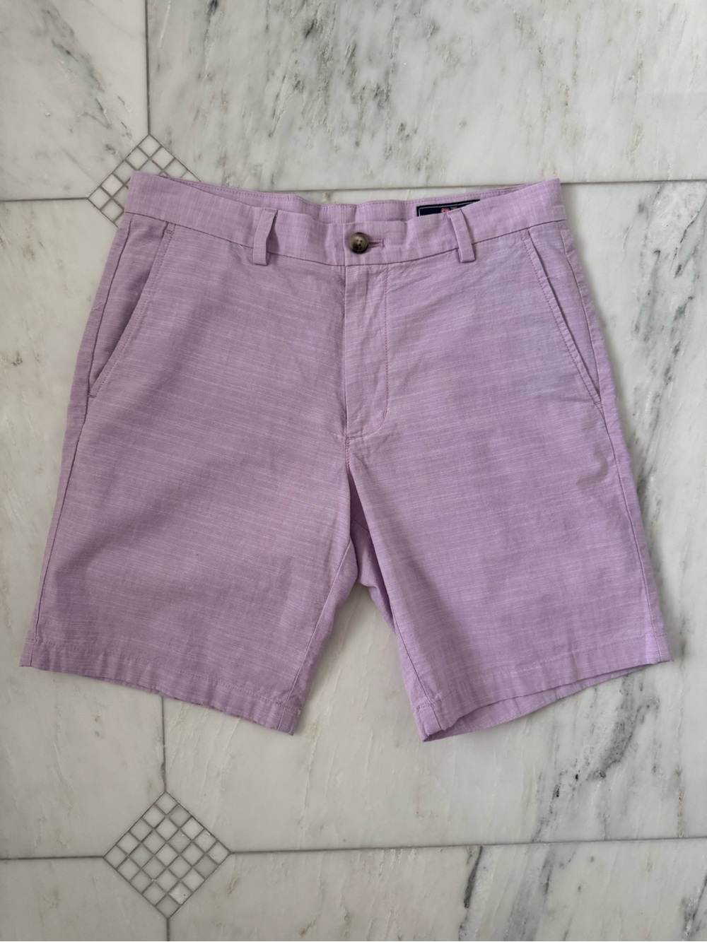 Vineyard Vines Lavender Flat Front Shorts